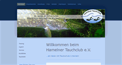 Desktop Screenshot of hamelnertauchclub.de