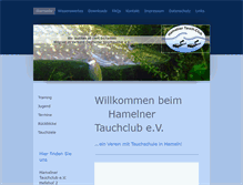 Tablet Screenshot of hamelnertauchclub.de